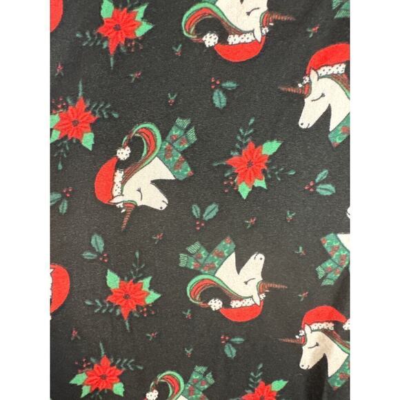 Just‎ One Christmas Holiday Theme  Plaid Leggings 2 Pcs Women's Medium NWT - Picture 6 of 9